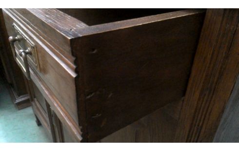 ANRICHTE. ART DECO. EICHE, , BUNTES FENSTER 5 TÜREN LADEN