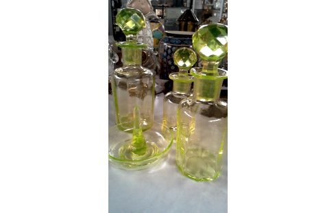 FLACON PARFUM SET VERTE GLACE
