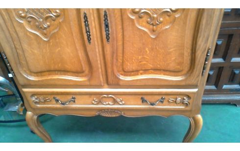 ARMOIRE BRETON 2 PORTES 1 TIROIR CHENE