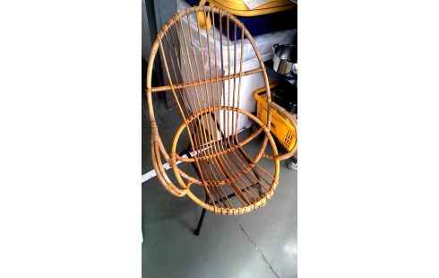 FAUTEUIL VINTAGE ROTIN