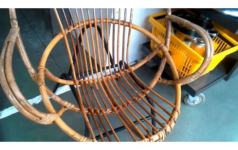 FAUTEUIL VINTAGE ROTIN