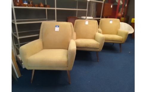 FAUTEUIL VELOURS VINTAGE