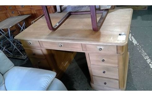 BUREAU EN PIN A TIROIR 3 ELEMENTS