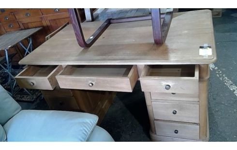 BUREAU EN PIN A TIROIR 3 ELEMENTS