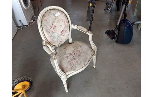 BERGERE TISSU ROSE PATINE BLANC