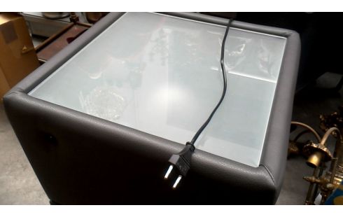 NACHTKASTJE VERLICHT GRIJS SIMILI PER STUK