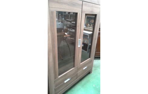 MUEBLE BAJO. 2 PUERTAS / 2 CAJONES, , MADERA LOOK ILUMINADO