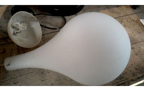 LÁMPARA DE TECHO BLANCA, , OPALINA HIELO