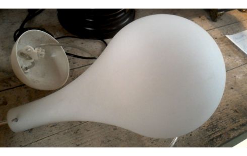 LÁMPARA DE TECHO BLANCA, , OPALINA HIELO