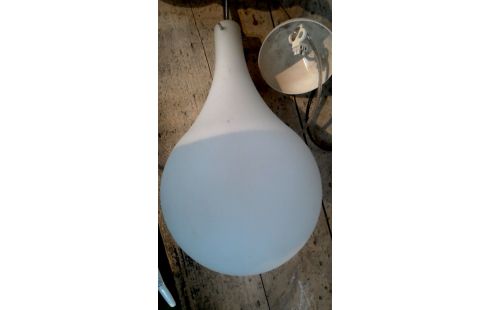 LÁMPARA DE TECHO BLANCA, , OPALINA HIELO