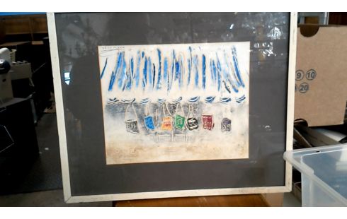 OBJETO DECORACIÓN, , MARCO, , ACUARELA DEDICATORIA