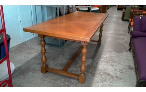 MESA RECTANGULAR ROBLE MACIZO