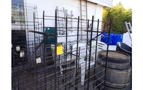 PORTE BOUTEILLE DOUBLE EN FER