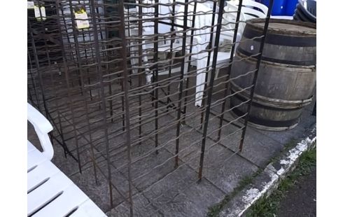 PORTE BOUTEILLE DOUBLE EN FER