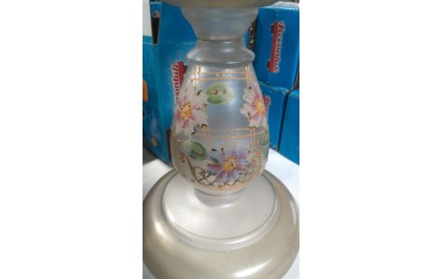 OLIELAMP GLAS HANDGESCHILDERD