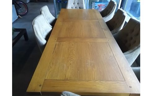 TABLE EN BOIS MASSIF 239 X 94 CM GRANGE