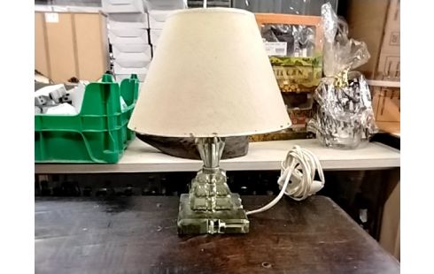 LAMPE DE CHEVET MODERNISTE VERRE BISEAUTÉ