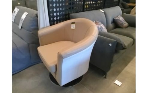 FAUTEUIL 2 TONS CREME ROTATIF