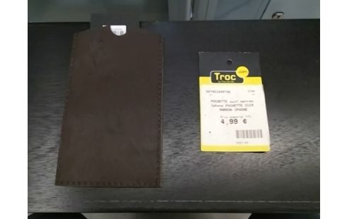 POCHETTE cuir marron Iphone POCHETTE CUIR MARRON IPHONE