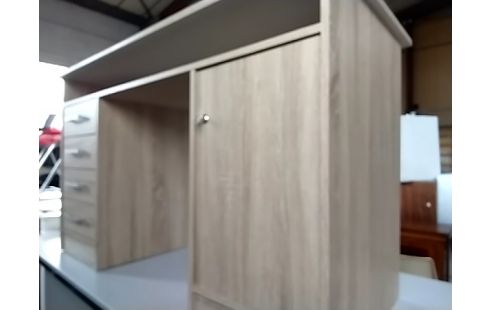 BUREAU MODERNE 4T BEIGE AVEC CLE