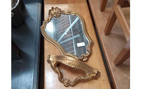 CONSOLE MURALE STYLE LOUIS XV/VERRE