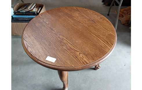 TABLE RONDE BASSE CHENE PIED STYLE LXV