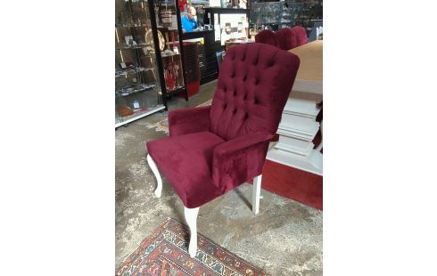 TABLE CERUSEE PIETEMENT PATINE 350X120 + 8 FAUTEUILS MARCOTTESTYLE