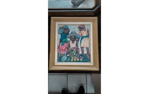 TABLEAU PEINTURE SIGNE CLERVIL FRANCKY