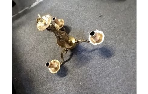 LUSTRE 3 BRANCHES Bronze