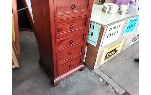 CHIFFONNIER 6 TIROIRS BOIS