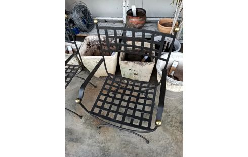 FAUTEUIL METAL EN L'ÉTAT