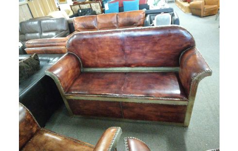 SALON MAROCAIN CUIR DE CHEVRE