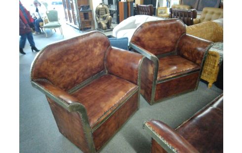 SALON MAROCAIN CUIR DE CHEVRE