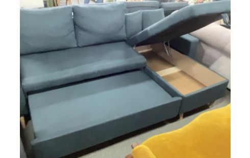 CANAPE D'ANGLE CONVERTIBLE GRIS