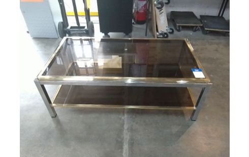 TABLE BASSE DESIGN WILLY RIZZO MODELE 1971 EN L'ETAT