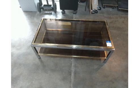 TABLE BASSE DESIGN WILLY RIZZO MODELE 1971 EN L'ETAT