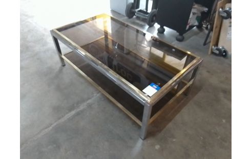 TABLE BASSE DESIGN WILLY RIZZO MODELE 1971 EN L'ETAT