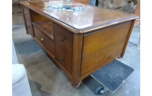 TABLE BASSE BOIS MASSIF 1 TIROIR EN L'ETAT MODULABLE