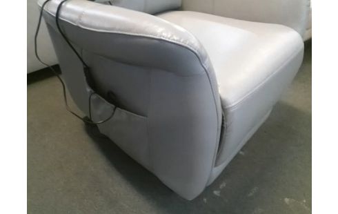 FAUTEUIL RELAX LEVE FACILE ELECTRIQUE SIMILI CUIR GRIS