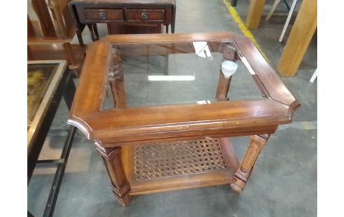 TABLE BASSE CANNÉ EN L'ETAT