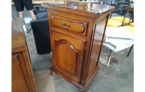 CONFITURIER 1 PORTE / 1 TIROIR BOIS MASSIF