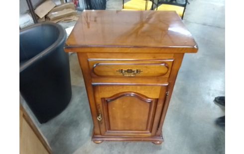 CONFITURIER 1 PORTE / 1 TIROIR BOIS MASSIF