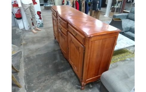 ENFILADE 3 PORTES 4 TIROIRS BOIS MASSIF