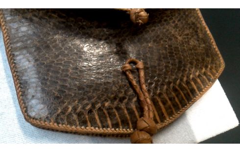 SAC A MAIN VINTAGE BRUN SERPENT