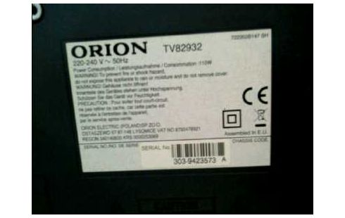 FERNSEHER <ORION> 31 ZOLL TV 82932