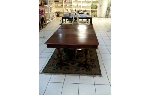 TISCH HOLZ DUNKEL GRÜNDERZEIT AUSZIEHBAR