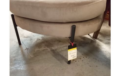 FAUTEUIL CLUB TISSU GRIS J-LINE LA PIECE