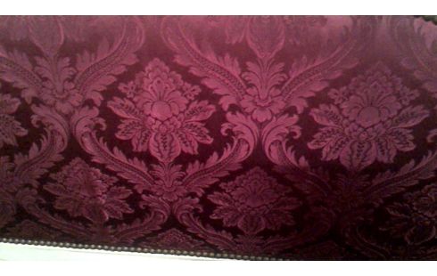 CAMA 90X200 ESTILO LUIS XV BURDEOS TERCIOPELO