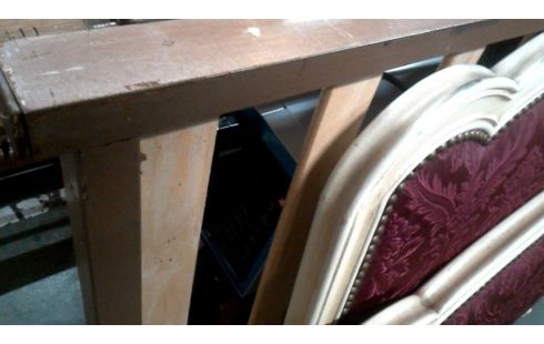 CAMA 90X200 ESTILO LUIS XV BURDEOS TERCIOPELO