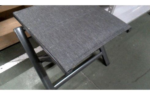 REPOSAPIÉS DE JARDÍN PLEGABLE GRIS ALUMINIO LA UNIDAD